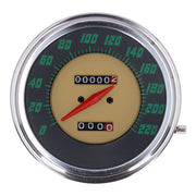 MCS FL Speedometer, ''48-61 Face'', Green. 2:1 Kmh