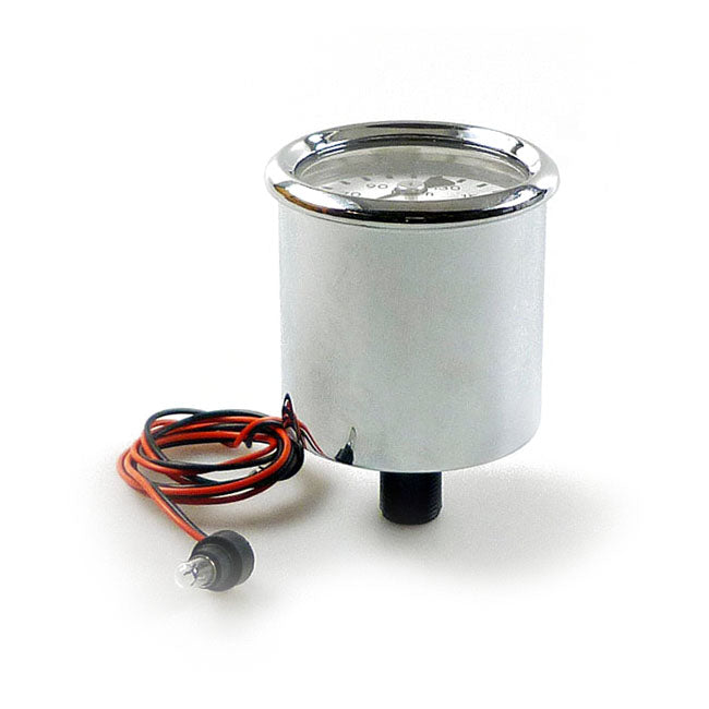 MMB 48mm Ultra Mini Speedo Chrome/White Khm 2:1 Drive Ratio for Hd Most Front Wheel Drive Applications