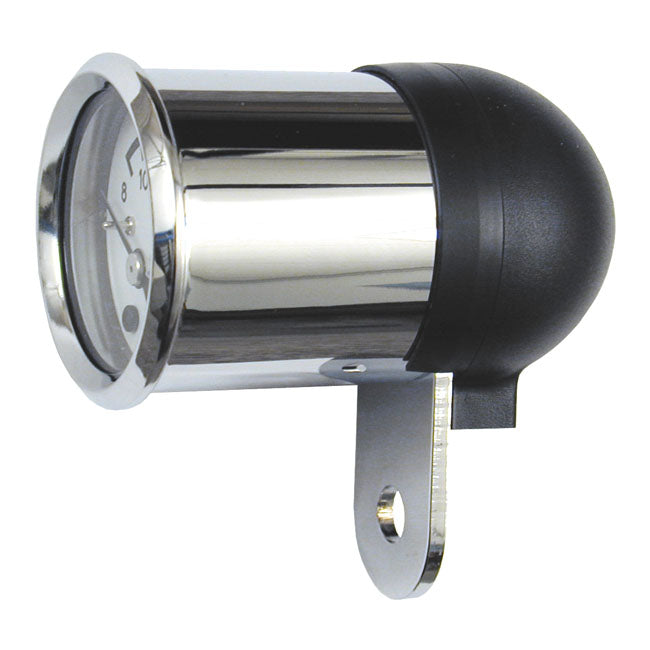 mmb 48mm Ultra Mini Volt Metre Basic Chrome/White