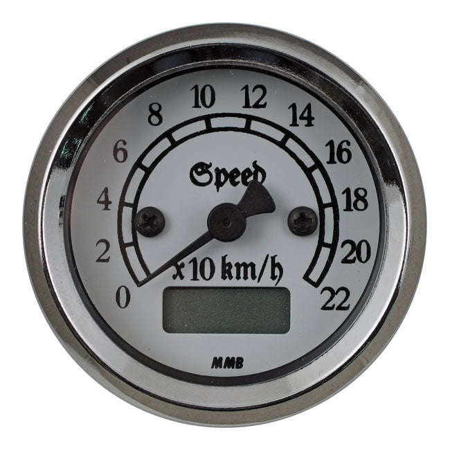 MMB 48mm Ultra Mini Electronic Speedo Classic Chrome