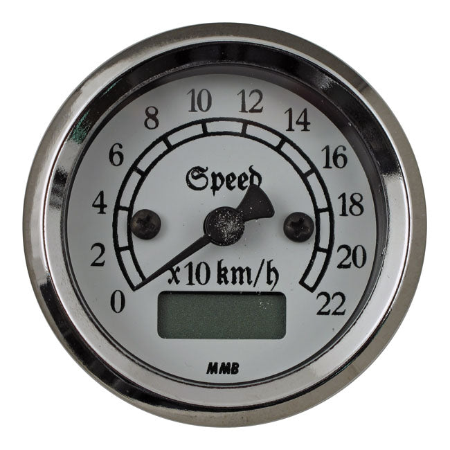 MMB 48mm Ultra Mini Electronic Speedo Classic Chrome