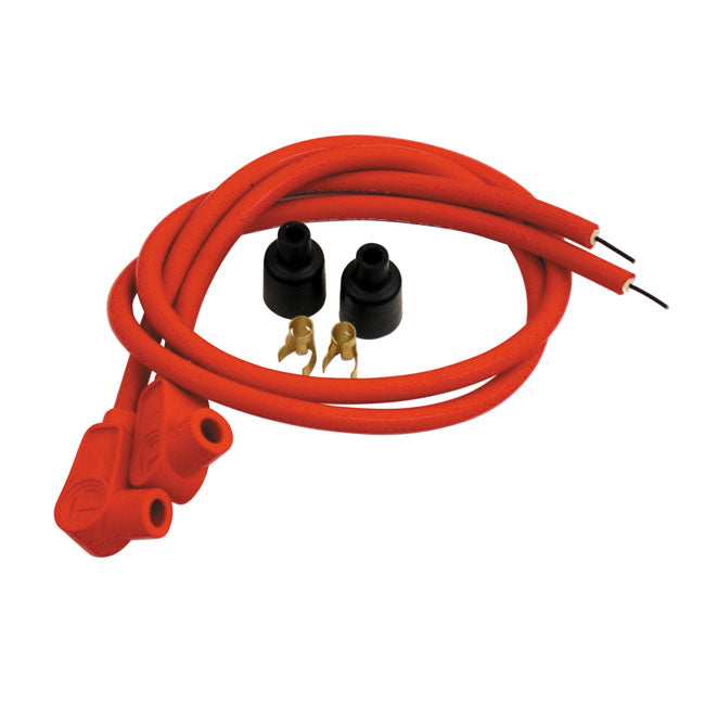 Taylor 8 mm Spiro-Pro Universal Spark Plug Wire Set. Red – Universal for Use with Pre-Twin Cam…