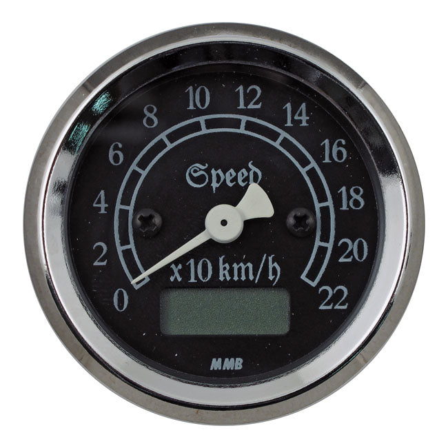 MMB 48mm Ultra Mini Electronic Speedo Classic Chrome