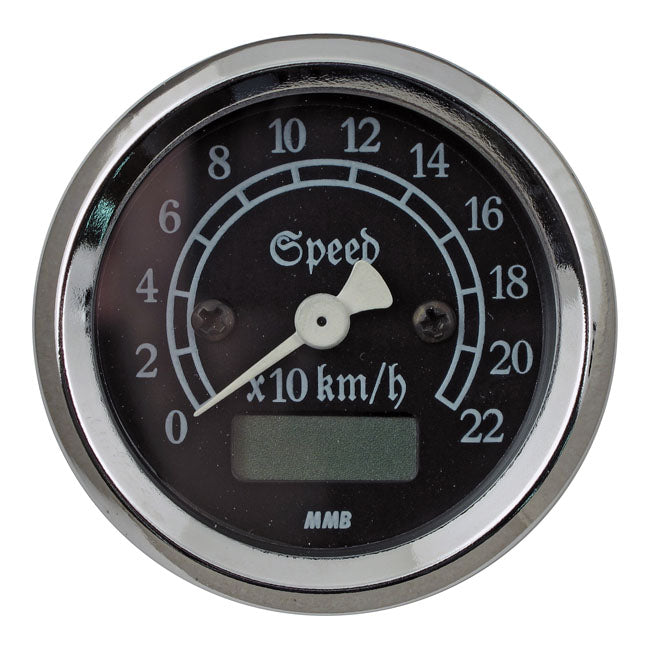 MMB 48mm Ultra Mini Electronic Speedo Classic Chrome