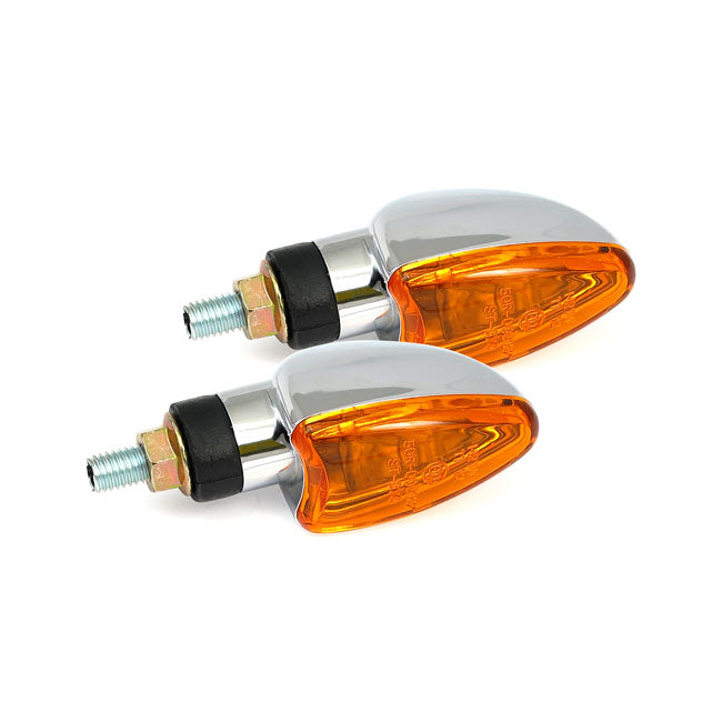 MCS Arrow Mini Turn Signals. Chrome – Universal