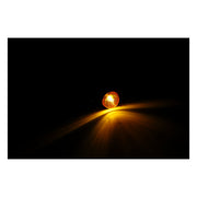 MCS Micro Bullet, 12V Halogen Turn Signals. Black, Grooved