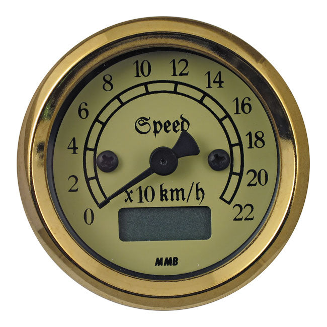 MMB 48mm Ultra Mini Electronic Speedo Classic Black/Gold