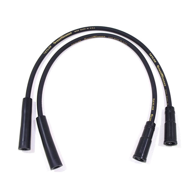 Taylor 8 mm Street Thunder Spark Plug Wire Set. Black – 1999–2008 FLT/Touring with Injection…