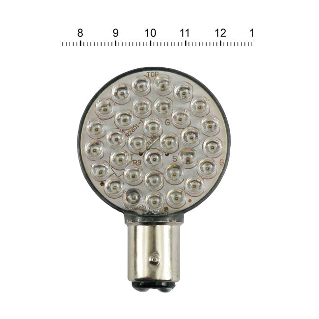 MCS ''Lollipop'' Flat LED Taillight & Turn Signal Bulb. Amber