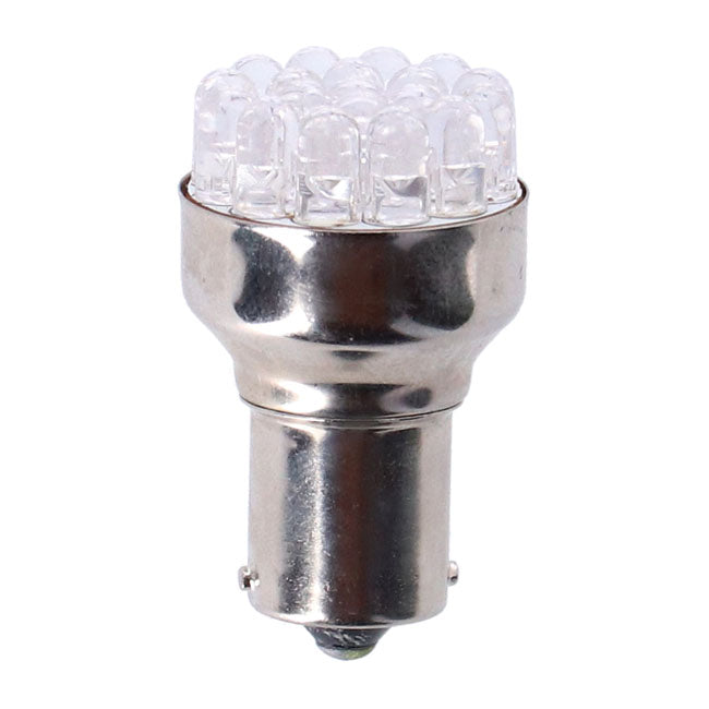 MCS Turn Signal LED Bulb, Bay15s Socket. Red Light Emitting