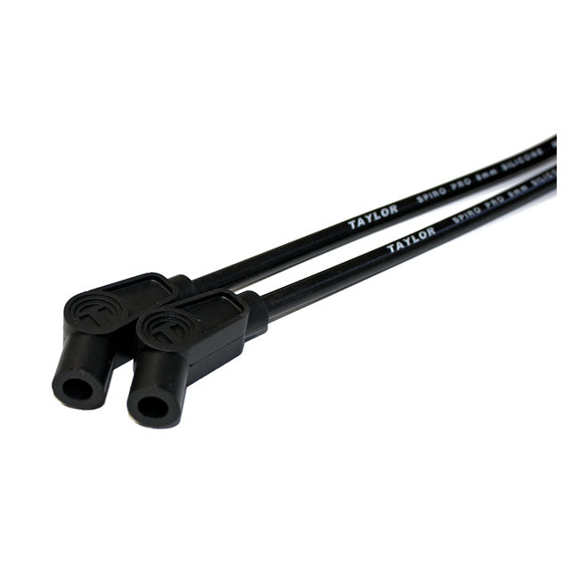 Taylor 8 mm Spiro-Pro Universal Spark Plug Wire Set. Black – Universal for Use with Pre-Twin Cam…