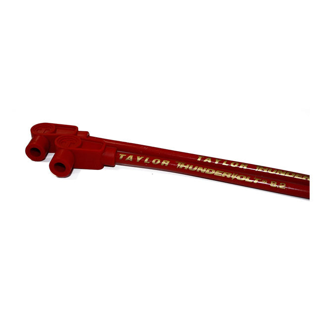 Taylor 8.2 mm Thundervolt Spark Plug Wire Set. Red – 1965–1985 FL; FX; XL Sportster…