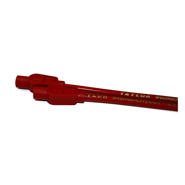 Taylor 8.2 mm Thundervolt Spark Plug Wire Set. Red – 1999–2006 FLT/Touring with Carburetor…