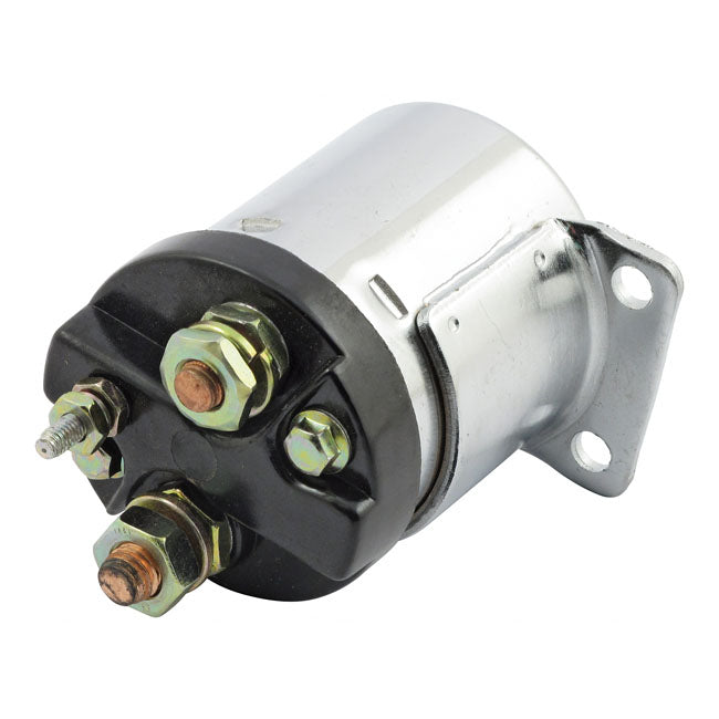 Standard Co. 4-speed solenoid. Chrome 65-86 4-sp B.T.; 84-88 Softail; 67-80 XL