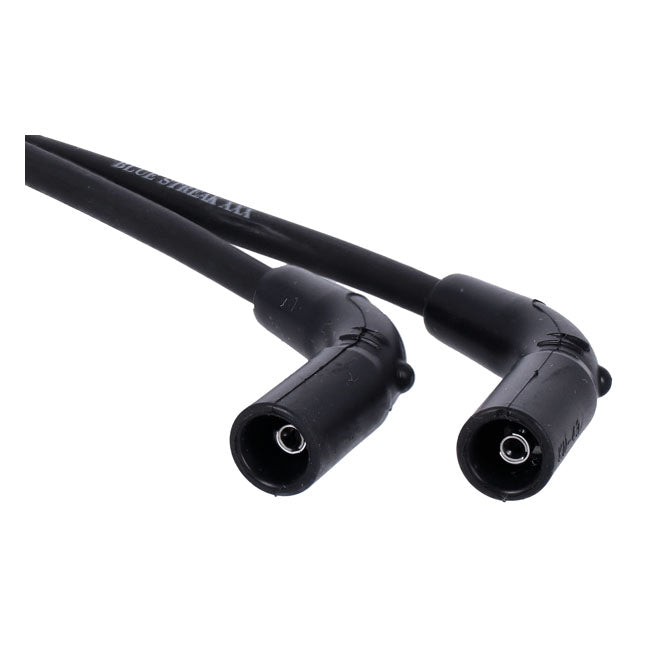 Standard Blue Streak, Xxx Spark Plug Wire Set. Black, White Print – 2009–2016 FLT/Touring