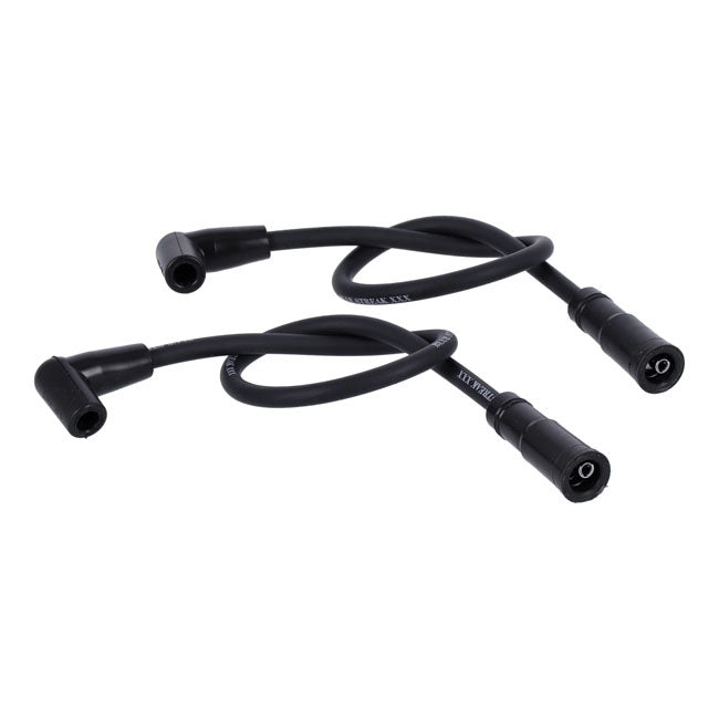 Standard Blue Streak, XXX Spark Plug Wire Set. Black, White Print – 2004–2006 XL Sportster