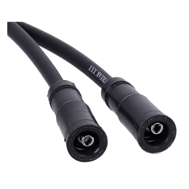 Standard Blue Streak, XXX Spark Plug Wire Set. Black, White Print – 2004–2006 XL Sportster