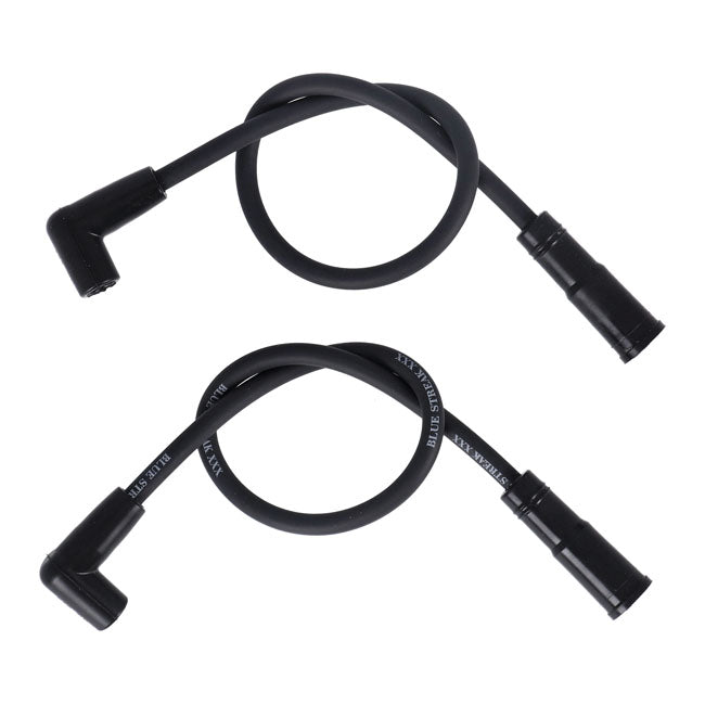 Standard Blue Streak, Xxx Spark Plug Wire Set. Black, White Print – 2004–2006 XL Sportster