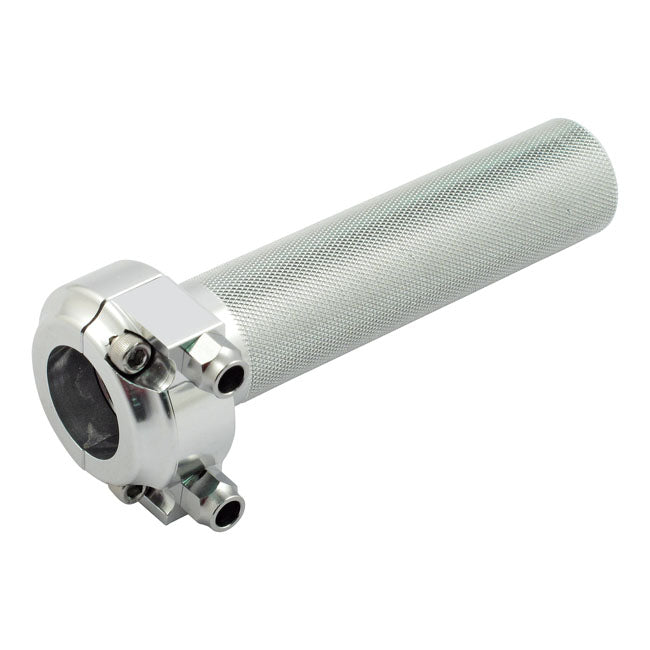 Biltwell Whiskey Throttle Assembly. Polished – 1981–2022 H-D with Dual Throttle Cables