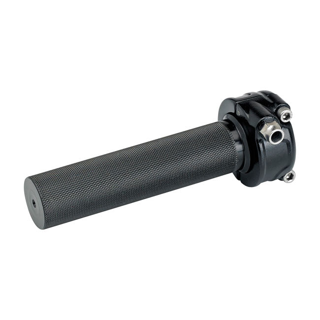 Biltwell Whiskey Throttle Assembly. Black – 1974–1980 H-D with Single Throttle Cable