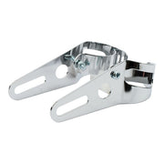 MCS Frisco-basic Headlamp Bracket Assembly. Chrome. 37-42mm