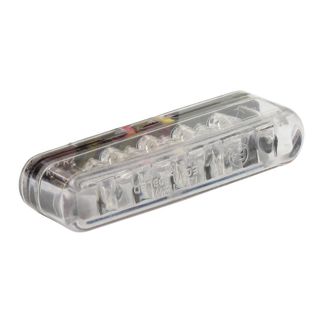 MCS Shorty LED Taillight. Horizontal Use. Clear Lens