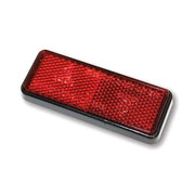 MCS Universal B-Seen Reflector. Rectangular. 91.5x36mm. Red