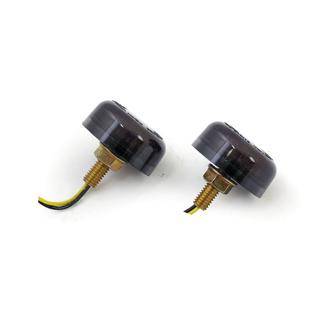 Motorcycle Storehouse Micro Disc LED Turn Signals, Black
