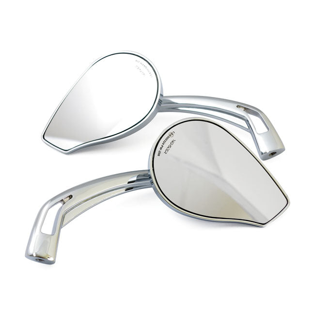 Motorcycle Storehouse Mirror Set Phoenix 2 Chrome