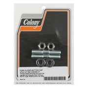 Colony Fork Axle Cap Stud Set. Hex – 1973–1987 FX; FXR; XL Sportster…
