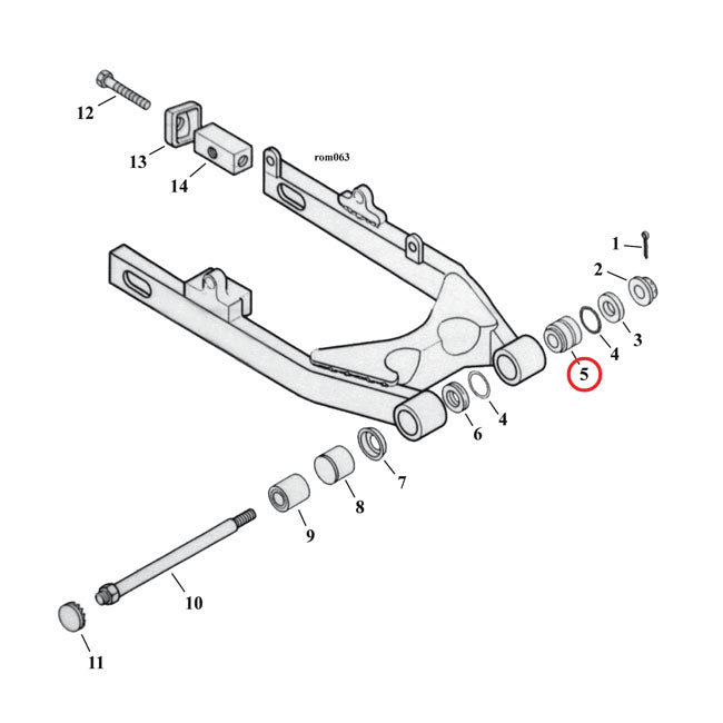All Balls Swingarm – 1982–1999 XL Sportster (Right)…