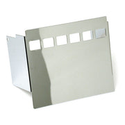 MCS Battery Side Cover, Smooth with 6-Hole Window. Chrome – 1973–1985 4-Speed Electric Start FX…