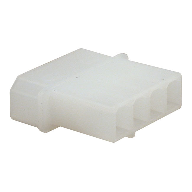 Namz AMP/TE Connector. White, Receptacle, 4-Pins
