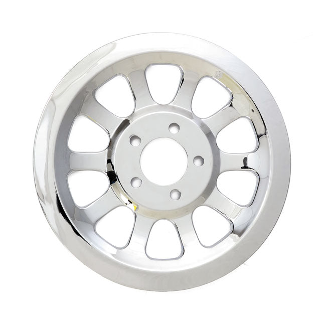 MCS Pulley Cover, ''Holes'' 66T. Chrome – 2007–2026 Softail; 2007 FLT/Touring