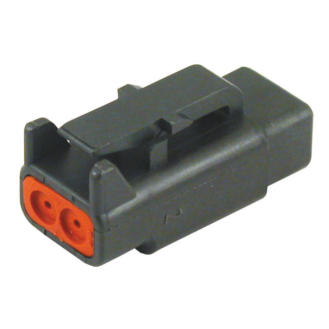 Namz Deutsch DTM Connector. Black, Plug, 2-Pins