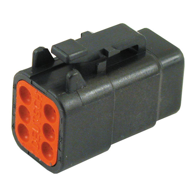 Namz Deutsch DTM Connector. Black, Plug, 6-Pins
