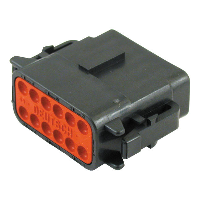 Namz Deutsch DTM Connector. Black, Plug, 12-Pins
