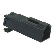 Namz AMP 040 Series Connector. Black, Receptacle, 2-Pin – Various 2001–2025 H-D Models