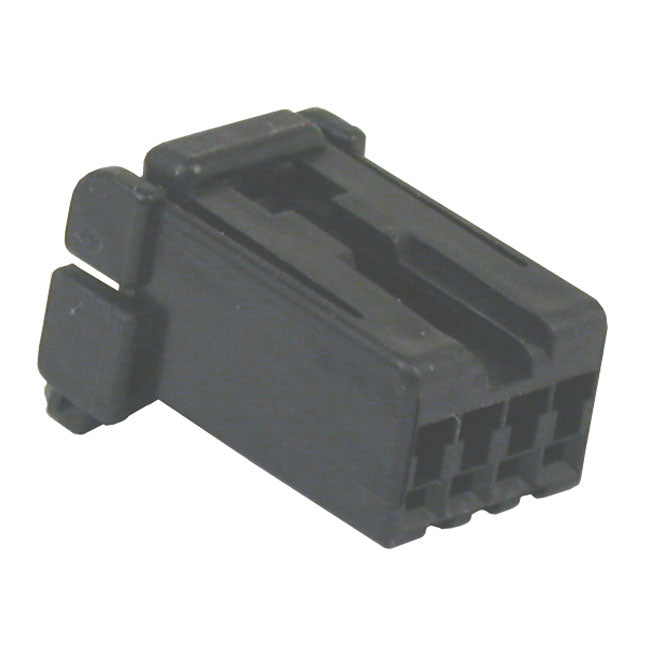 Namz AMP 040 Series Connector. Black, Plug, 4-Pin – Various 2001–2025 H-D Models