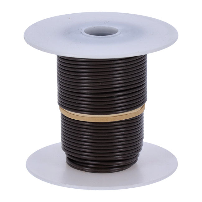 Standard Wire on Spool, 18 Gauge. 100 Ft. Brown