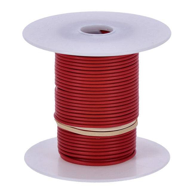 Standard Wire on Spool, 18 Gauge. 100 Ft. Red