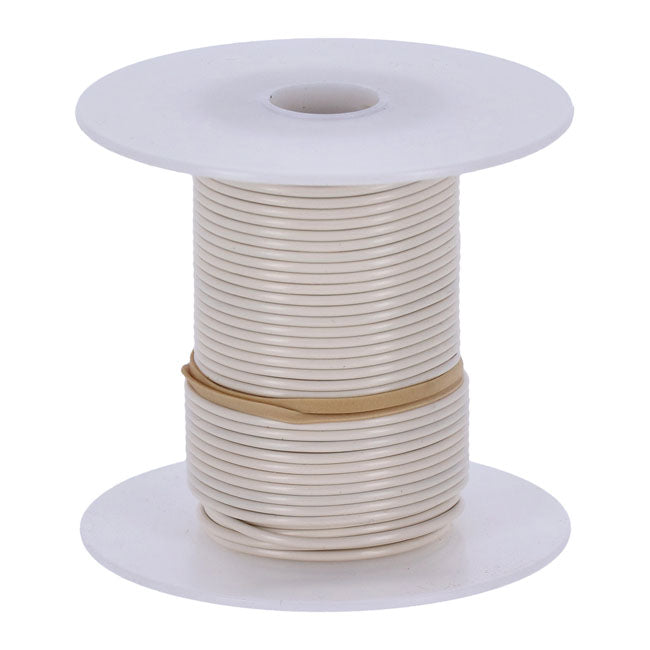 Standard Wire on Spool, 18 Gauge. 100 Ft. White