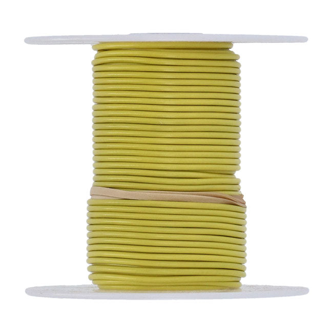 Standard Wire on Spool, 18 Gauge. 100 Ft. Yellow