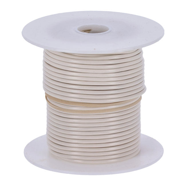 Standard Wire on Spool, 14 Gauge. 100 Ft. White