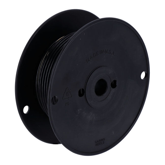 Standard Wire on Spool, 10 Gauge. 100 Ft. Black
