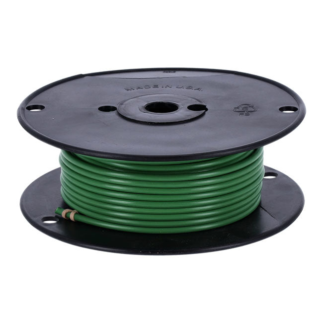 Standard Wire on Spool, 10 Gauge. 100 Ft. Green