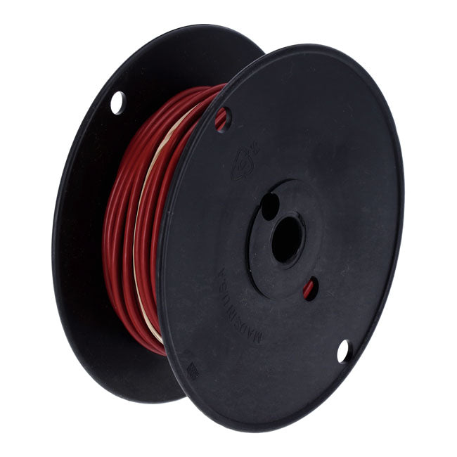 Standard Wire on Spool, 10 Gauge. 100 Ft. Red