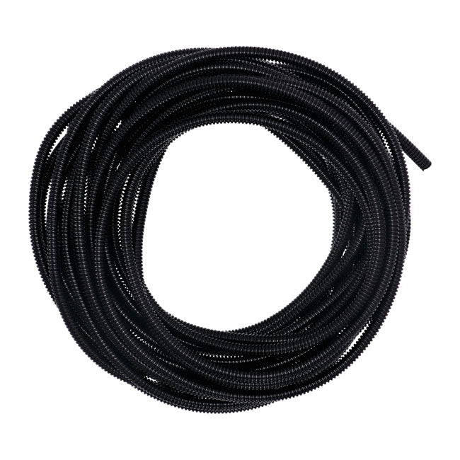 Standard PVC Split Wiring Loom. 50Ft, 1/4" I.D. (6.35mm). Black – Universal