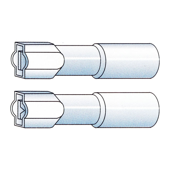 Standard Connectors, Slide-On Terminal, Crimp/Shrink. Blue, 1/4"
