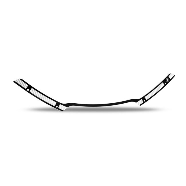 Performance Machine Windscreen Trim for Touring. Merc. Black CC – 2015–2026 FLTR Road Glides; 2024 FLTRK…
